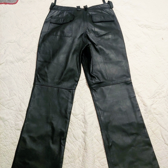 metrostyle Pants - Genuine leather black pants